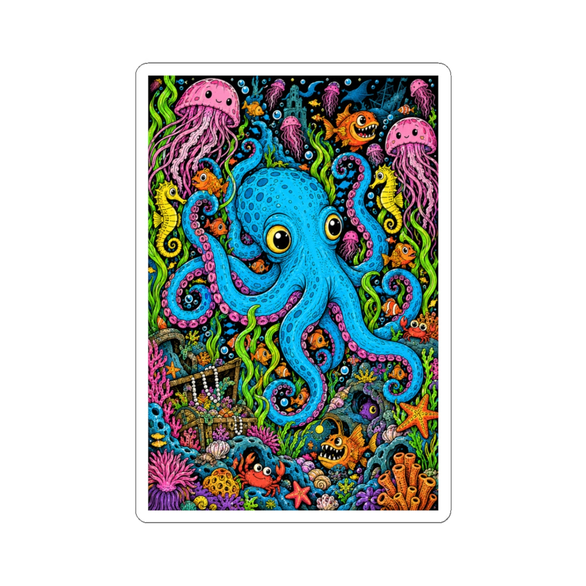 Deep Sea Daydream — Kiss-Cut Sticker