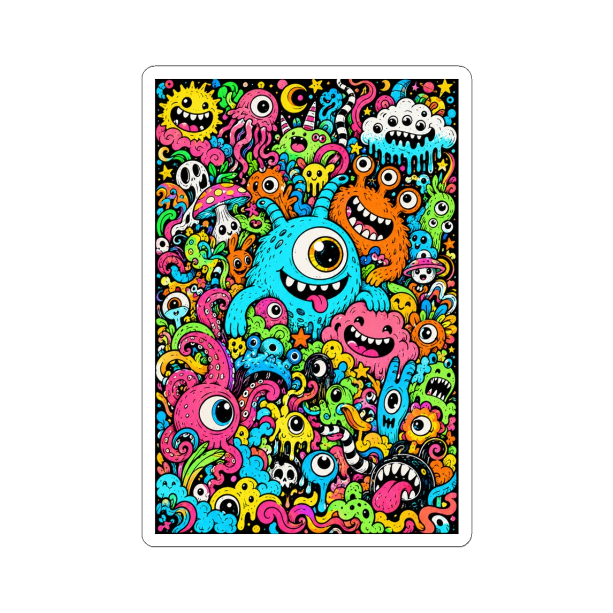 Monster Social — Kiss-Cut Sticker